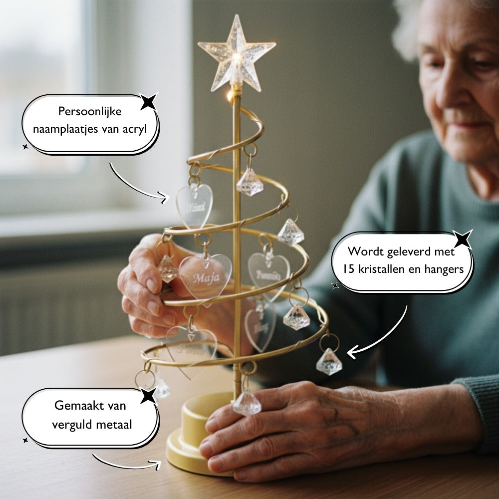 Familieboom | Gepersonaliseerde Kerstboomlamp