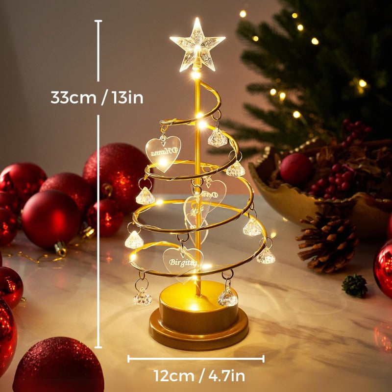 Familieboom | Gepersonaliseerde Kerstboomlamp