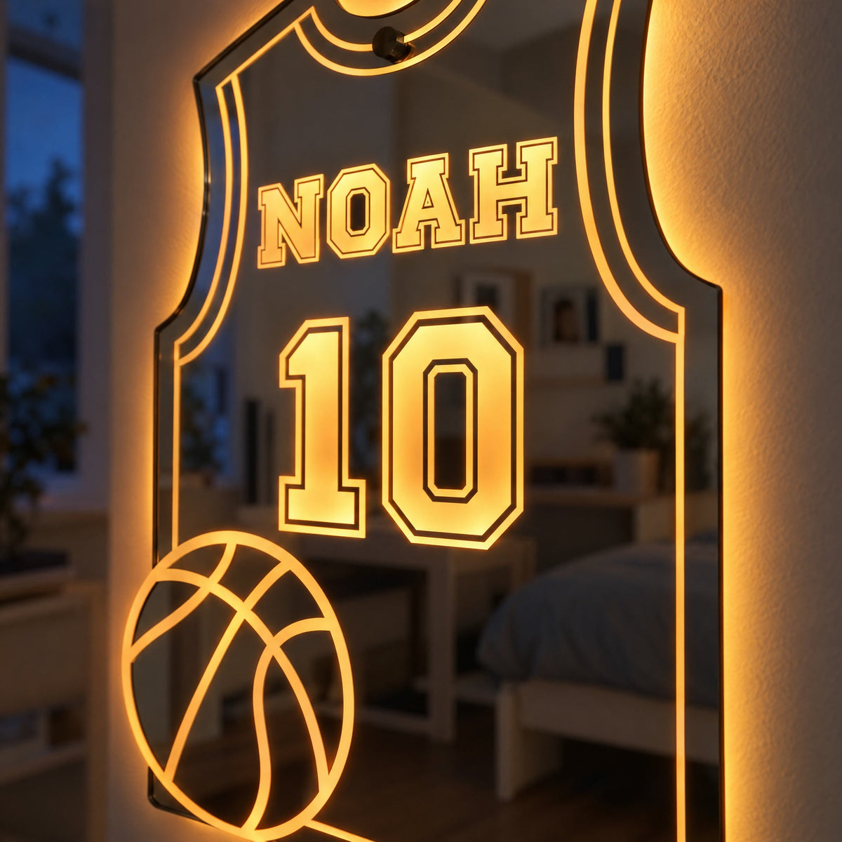 Basketballer | Persoonlijke LED-Spiegel